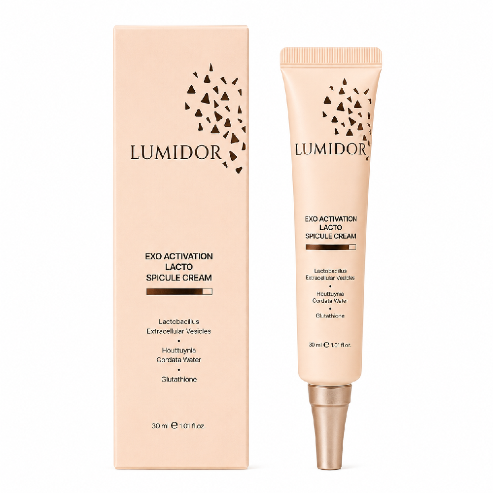 Fiolka Lumidor PX Exo Lacto na jasnej podstawce