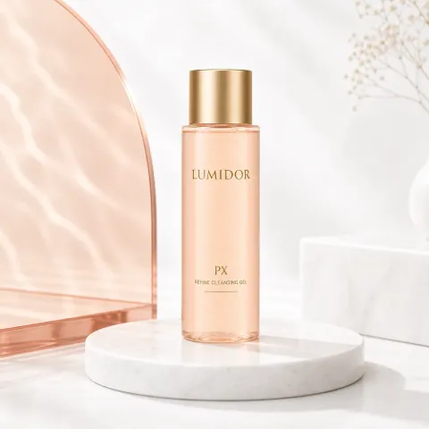 Lumidor PX Refine Cleansing Gel na marmurowej podstawce
